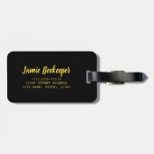 蜂救飼主と養蜂家のためのミツバチ ラゲッジタグ (裏面横)