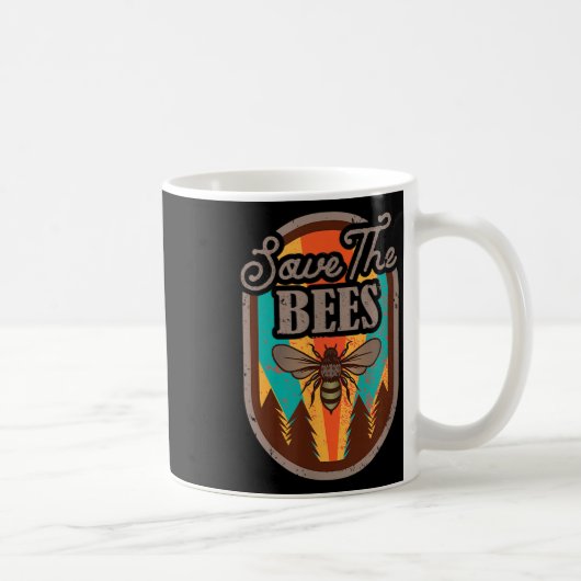 蜂救養蜂家の環境保護_ コーヒーマグカップ (右)