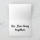 蜂私のバレンタイン シーズンカード (内部)