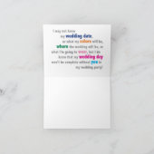 蜂私の新婦付添人 招待状 (内部)