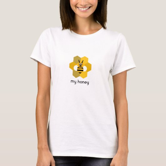蜂私のHoneyTワイシャツ Tシャツ (正面)