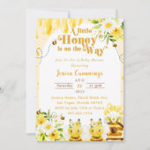 蜂蜜が少し流れている 招待状 (正面)