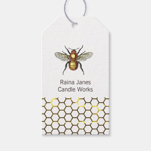 蜂蜜くまクラフト製品 ギフトタグ (正面)