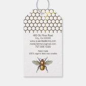 蜂蜜くまクラフト製品 ギフトタグ (裏面)