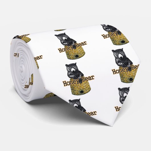 蜂蜜くま ネクタイ (ロール)