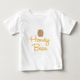蜂蜜くま ベビーTシャツ