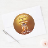 蜂蜜とアーモンドのロウソク ラウンドシール (封筒)