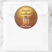 蜂蜜とアーモンドのロウソク ラウンドシール (バッグ)