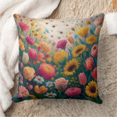 蜂蜜と花 クッション (ブランケット)