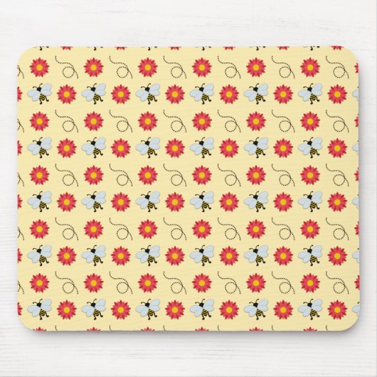 蜂蜜と花 マウスパッド (正面)