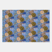 蜂蜜と花 ラッピングペーパーシート (正面3)