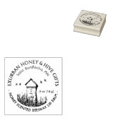 蜂蜜と蜂の巣製品 ラバースタンプ (押印)