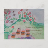 蜂蜜と蜂 ポストカード (正面)