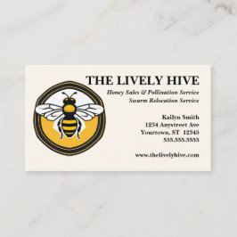 蜂蜜と養蜂のビジネスカード　蜂蜜販売 名刺