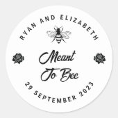 蜂蜜に結婚好意を持った ラウンドシール (正面)