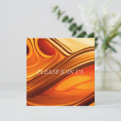 蜂蜜に近い流れる抽象芸術 招待状 (スタンド正面)