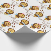 蜂蜜のように甘い男の子と女の子 ラッピングペーパー (角)