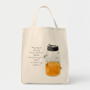 蜂蜜のトート-エミリー・ディキンソンの系統 トートバッグ