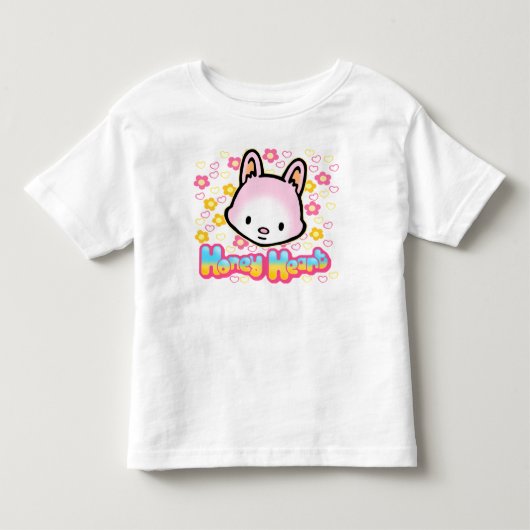 蜂蜜のハートの幼児のTシャツ トドラーTシャツ (正面)