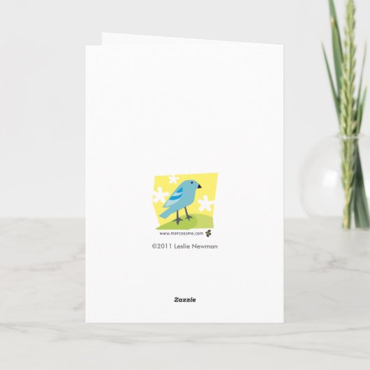 蜂蜜のバニーの挨拶状 シーズンカード (裏面)