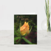 蜂蜜のバラのつぼみの母の日カード カード (正面)