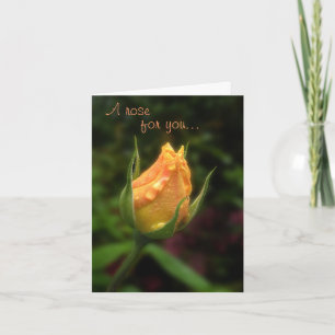 蜂蜜のバラのつぼみの母の日カード カード