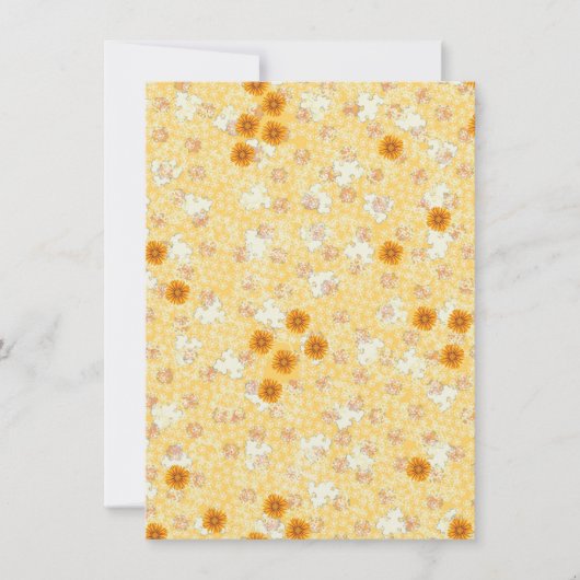 蜂蜜のマリーゴールドの結婚式セット 招待状 (正面)