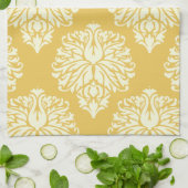 蜂蜜の南コテージのダマスク織 キッチンタオル (折り畳み)