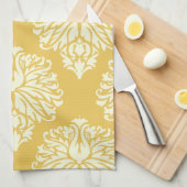 蜂蜜の南コテージのダマスク織 キッチンタオル (四つ折り)