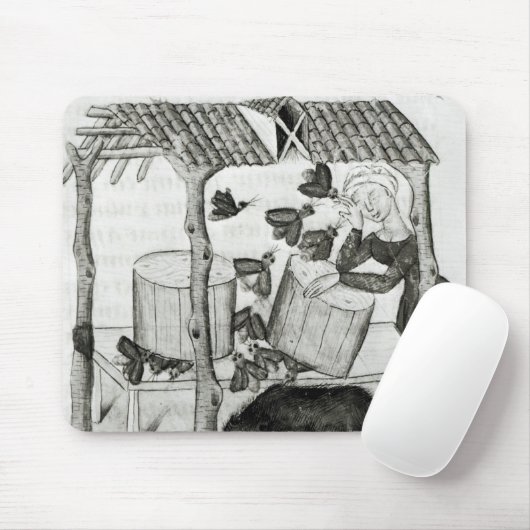 蜂蜜の収集 マウスパッド (マウス)