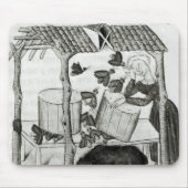 蜂蜜の収集 マウスパッド (正面)