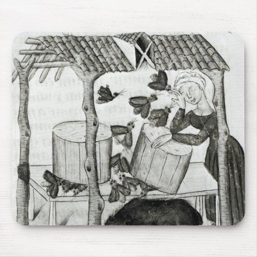 蜂蜜の収集 マウスパッド (正面)