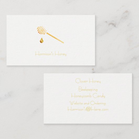 蜂蜜の名刺 名刺 (正面/裏面)