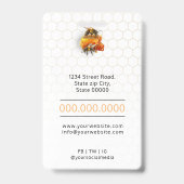 蜂蜜の売り手 – 養蜂家 バッジ (裏面)