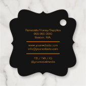 蜂蜜の売り手 – 養蜂家 フェイバータグ (裏面)