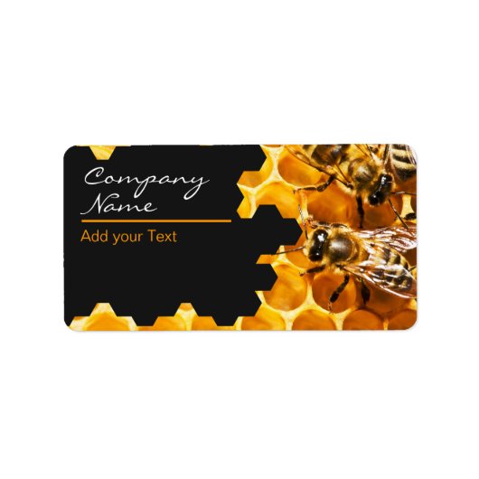 蜂蜜の売り手 – 養蜂家 ラベル (正面)