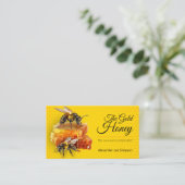 蜂蜜の売り手 – 養蜂家 名刺 (スタンド正面)