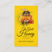 蜂蜜の売り手 – 養蜂家 名刺 (正面)