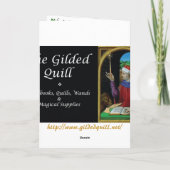 蜂蜜の妖精の月の挨拶状 カード (裏面)