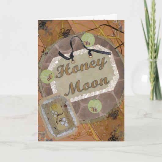 蜂蜜の妖精の月の挨拶状 カード (正面)