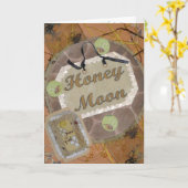 蜂蜜の妖精の月の挨拶状 カード (黄色い花)