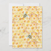蜂蜜の小さなベビーシャワー招待状 招待状 (裏面)