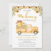 蜂蜜の小さな蜂蜜の途中に蜂蜜の赤ちゃんシャワー 招待状 (正面)