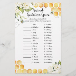 蜂蜜の小さな赤ちゃんシャワー動物の妊娠