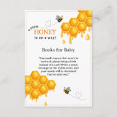 蜂蜜の少し行く途中のハニカムの赤ちゃんシャワー エンクロージャーカード (正面)