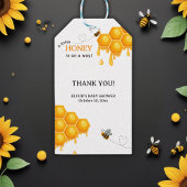 蜂蜜の少し行く途中のハニカムの赤ちゃんシャワー ギフトタグ