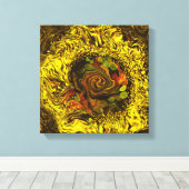 蜂蜜の抽象芸術 キャンバスプリント (インサイチュ (ウッドフロア))