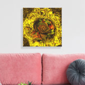 蜂蜜の抽象芸術 キャンバスプリント (インサイチュ (リビング))