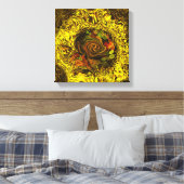 蜂蜜の抽象芸術 キャンバスプリント (インサイチュ (寝室))