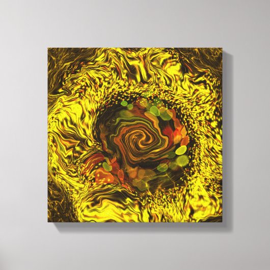 蜂蜜の抽象芸術 キャンバスプリント (正面)